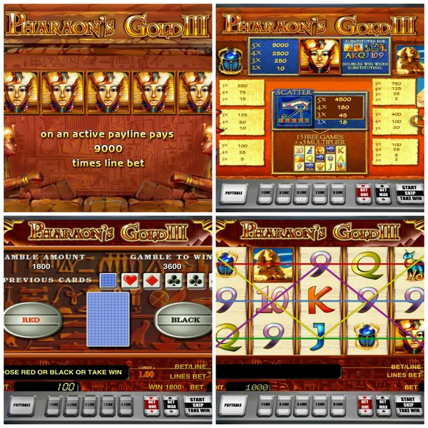 Игровой слот Pharaohs-gold-III  - Золотой город озолотит вас при помощи этого отличного игрового автомата