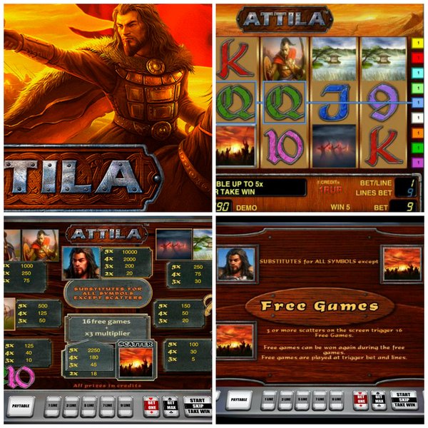 Игровой видео-слот Attila - Игровой автомат с рекордным количеством победивших игроков