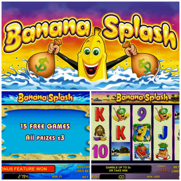 Игровой автомат banana-splash - Лови бананы и прочие фрукты, и обменивай их на реальные деньги