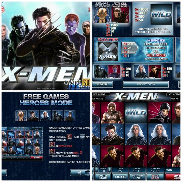 Игровой слот x-men - Отличные приключения в шикарном игровом аппарате! Заходи сейчас